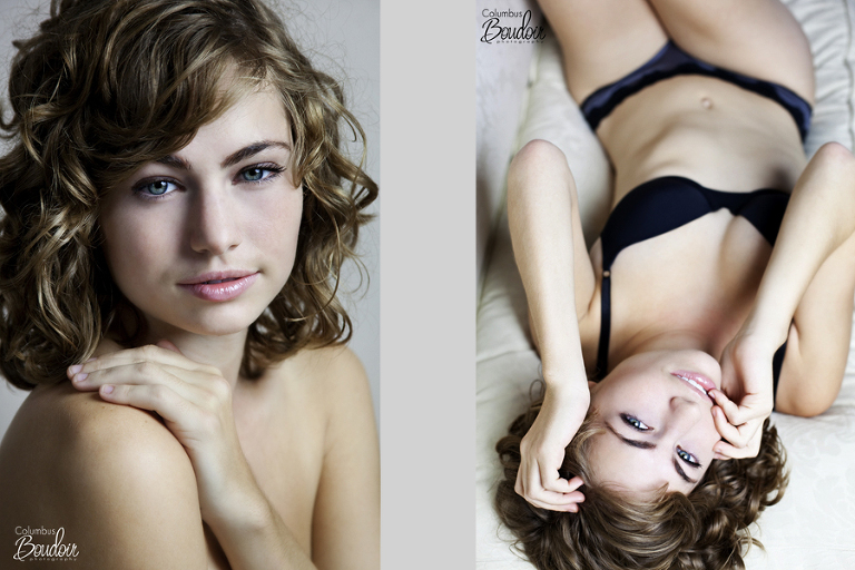 Natali Columbus Boudoir Portraits, Black and White Boudoir