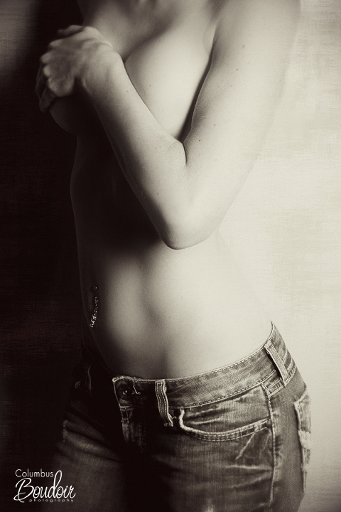 columbus boudoir torso shot