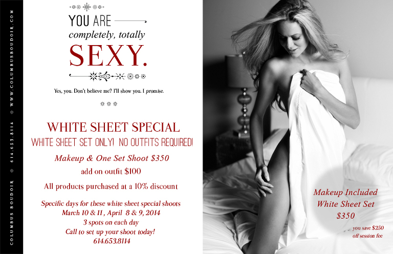 White Sheet Special Columbus Boudoir